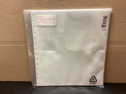 SAFE GARANT Einsteckblätter 10 Stück weiß  2 Taschen gebraucht
