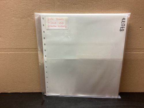 SAFE GARANT Einsteckblätter 15 Stück weiß  2 Taschen gebraucht