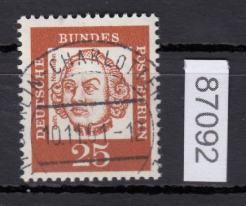 Berlin 1961, Mich.-Nr.: 205 LUXUS Vollst + Gummi  Berlin-Charlottenburg