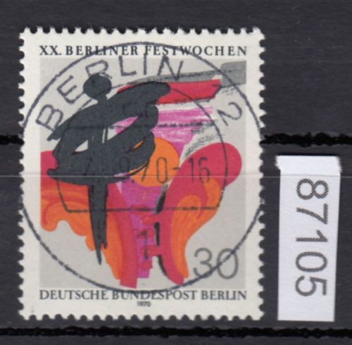 Berlin 1967, Mich.-Nr.: 309 LUXUS Vollst + Gummi  Berlin  Stempel