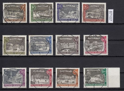 Berlin 1961, Mich.-Nr.: 218-229 LUXUS Vollstempel   Berlin   Stempel