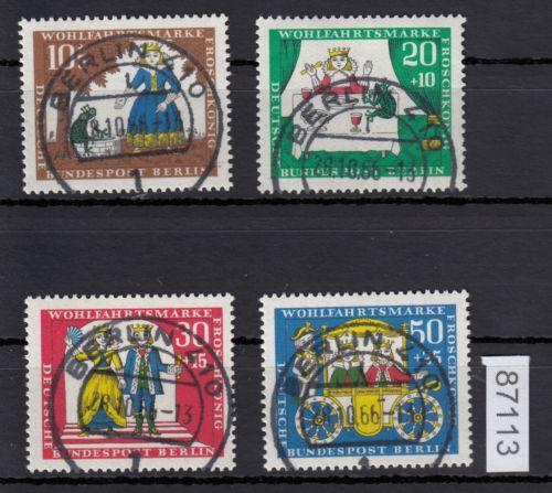 Berlin 1966, Mich.-Nr.: 295-298 LUXUS Vollstempel + Gummi  Berlin  Stempel