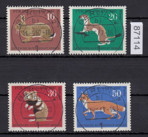 Berlin 1967, Mich.-Nr.: 299-302 LUXUS Vollstempel + Gummi  Berlin  Stempel