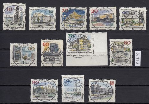 Berlin 1965, Mich.-Nr.: 254-265 LUXUS Vollstempel Berlin  Stempel