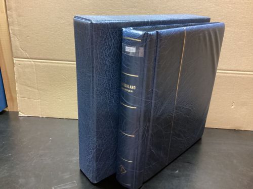 Leuchtturm Drehstabbinder+Kassette  gebraucht Leer blau