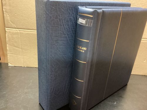 Leuchtturm Drehstabbinder+Kassette  gebraucht Leer blau