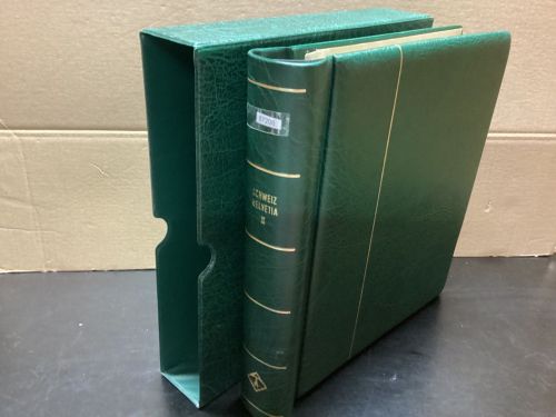 Leuchtturm Klemmbinder  Aufschrift + Kassette  Wattiert leer grün