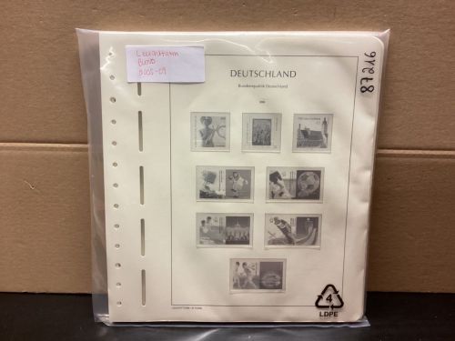 Leuchtturm Bund 2005-09 Vordrucke mit Klemmtaschen gebraucht