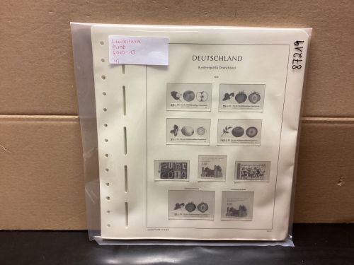 Leuchtturm Bund 2010-13 Vordrucke mit Klemmtaschen gebraucht