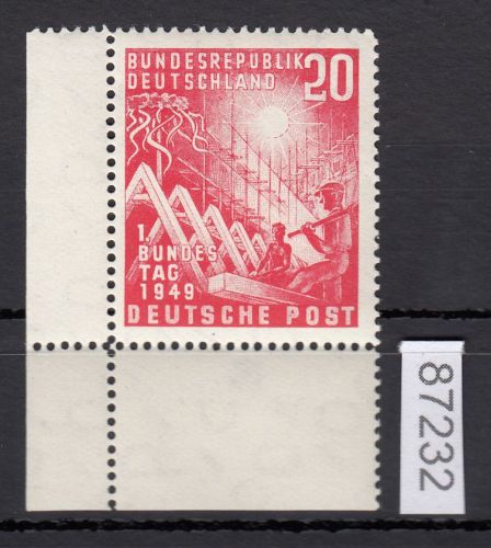 Bund 1949, Mich.-Nr.: 112 ** Eckrand