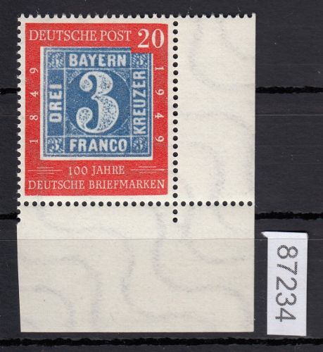 Bund 1949, Mich.-Nr.: 114 ** Eckrand