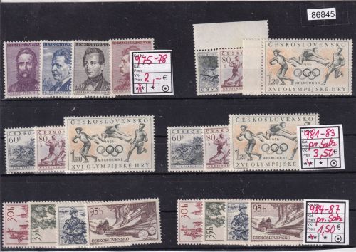Tschechoslowakei 1940er-1960er  ** kleines Lot