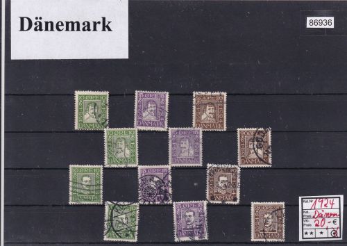 Dänemark 1924, Mich.-Nr.: komplett gestempelt