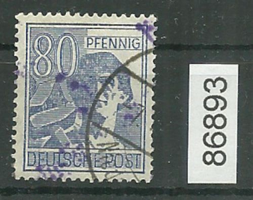 Bezirk 03 nr. 045a Berlin-Niederschöneweide ʘ 80 Pf., violett, geprüft BPP