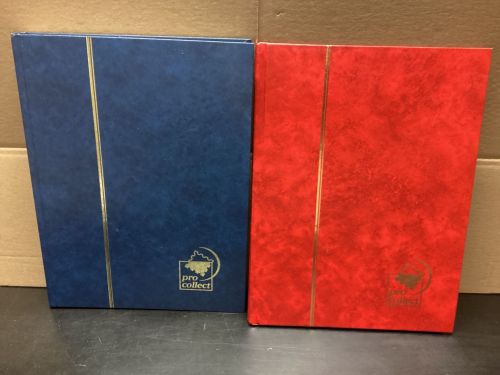 Briefmarkenalbum Einsteckalben  3 StückDIN A4  32+32+ 16 Seiten schwarz  gebraucht
