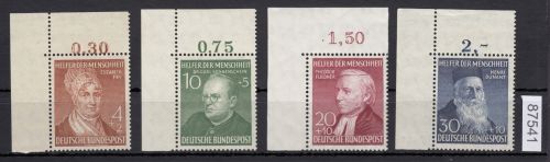 Bund 1952, Mich.-Nr.: 156-59 **  Eckrand