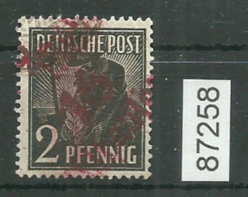 Bezirk 16 nr. 098g Mühlhausen 2 ʘ 2 Pf., rot, geprüft BPP