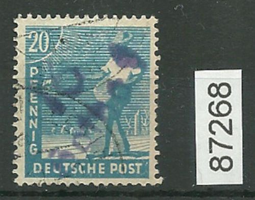 Bezirk 16 nr. 049a Gotha 1 ʘ 20 Pf., violett, geprüft BPP