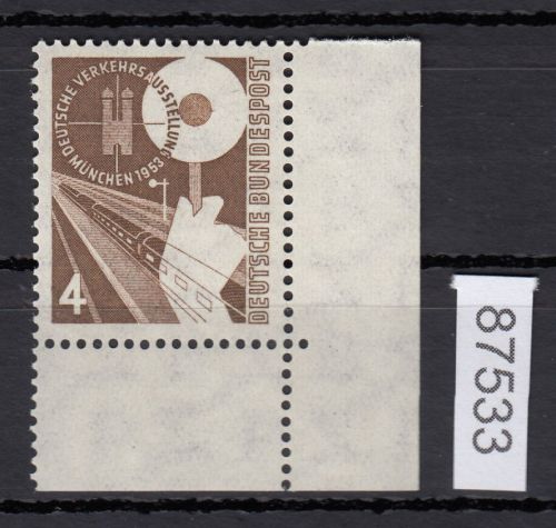 Bund 1953, Mich.-Nr.: 167 **  Eckrand