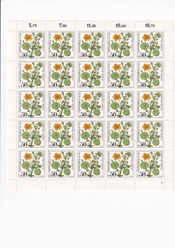 Bund 1981, Mich.-Nr.: 1109 ** FN 2  Bogen Komplett   Formnummer