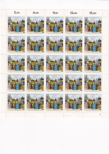 Bund 1981, Mich.-Nr.: 1112 ** FN 2  Bogen Komplett   Formnummer