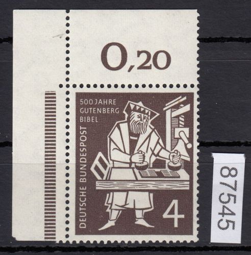 Bund 1954, Mich.-Nr.: 198 ** Eckrand