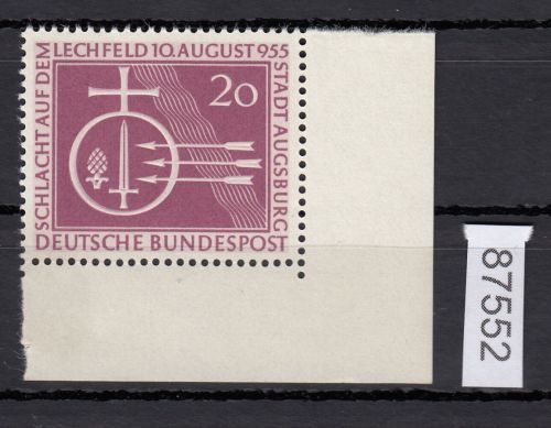 Bund 1955, Mich.-Nr.: 216 ** Eckrand   Ecke 4