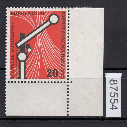 Bund 1955, Mich.-Nr.: 219 ** Eckrand