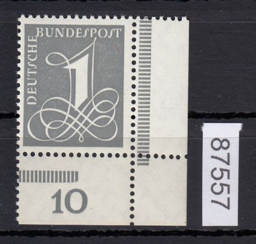 Bund 1955, Mich.-Nr.: 226 y ** Eckrand   glattes gummi