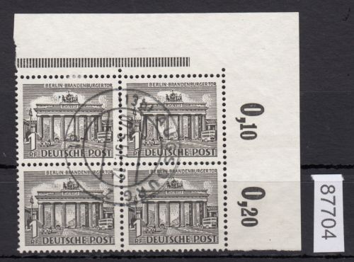 Berlin 1949, Mich.-Nr.: 42 gestempelt Eckrand