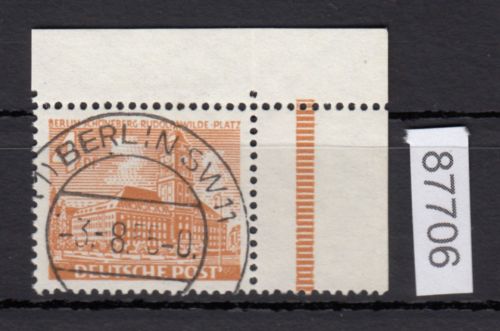 Berlin 1949, Mich.-Nr.: 43 gestempelt Eckrand   Stempel  Berlin
