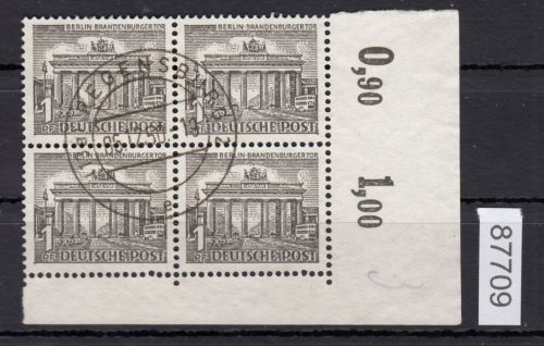 Berlin 1949, Mich.-Nr.: 42 gestempelt Eckrand