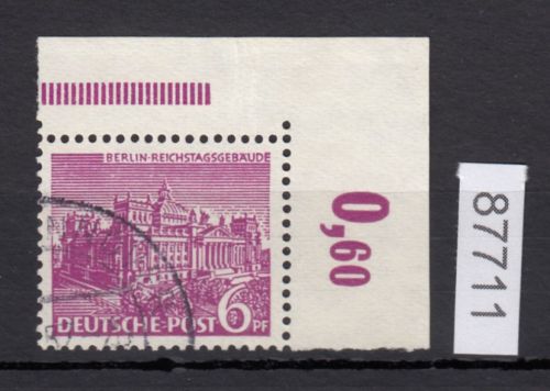 Berlin 1949, Mich.-Nr.: 45 gestempelt Eckrand