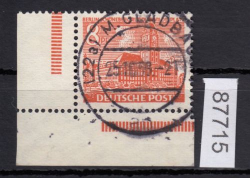 Berlin 1949, Mich.-Nr.: 46 gestempelt Eckrand