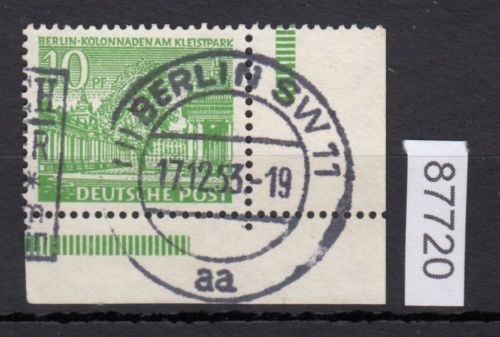 Berlin 1949, Mich.-Nr.: 47 gestempelt Eckrand