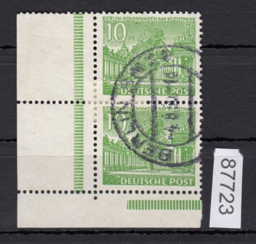 Berlin 1949, Mich.-Nr.: 47 gestempelt Eckrand
