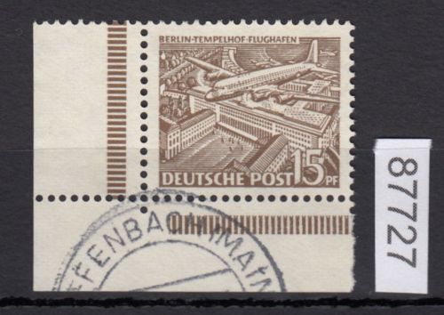 Berlin 1949, Mich.-Nr.: 48 gestempelt Eckrand