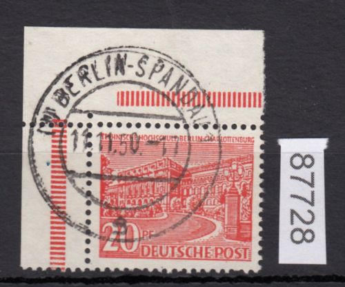 Berlin 1949, Mich.-Nr.: 49 gestempelt Eckrand    Berlin - Spanndau
