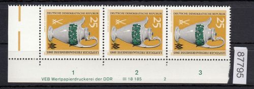 DDR 1985, Mich.-Nr.: 2930  ** DV  FNr. 2   Eckrand  Druckvermerk