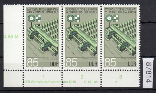 DDR 1985, Mich.-Nr.: 2971  ** DV  FNr. 2   Eckrand  Druckvermerk