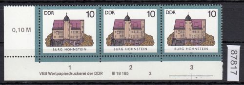 DDR 1985, Mich.-Nr.: 2976  ** DV  FNr. 2   Eckrand  Druckvermerk