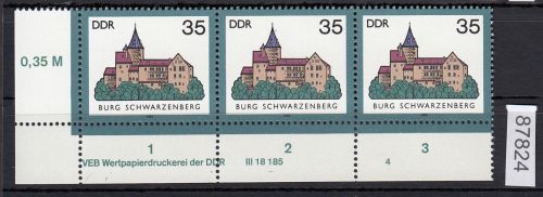 DDR 1985, Mich.-Nr.: 2978  ** DV  FNr. 4   Eckrand  Druckvermerk