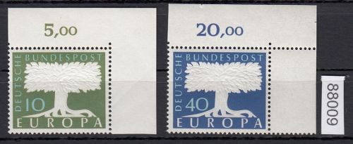 Bund 1957, Mich.-Nr.: 268-269 ** Eckrand 4er