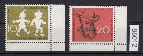 Bund 1958, Mich.-Nr.: 281+282 ** Eckrand