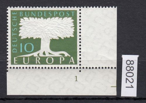 Bund 1958, Mich.-Nr.: 294 ** Eckrand  FN  1    Formnummer