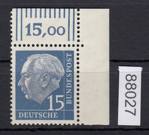 Bund 1954, Mich.-Nr.:  184 y **  Eckrand