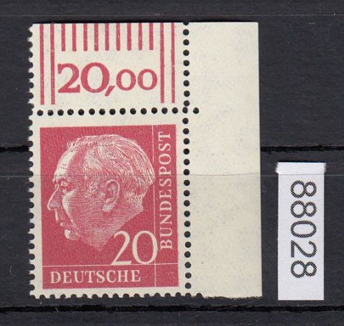 Bund 1954, Mich.-Nr.:  185 y ** Eckrand
