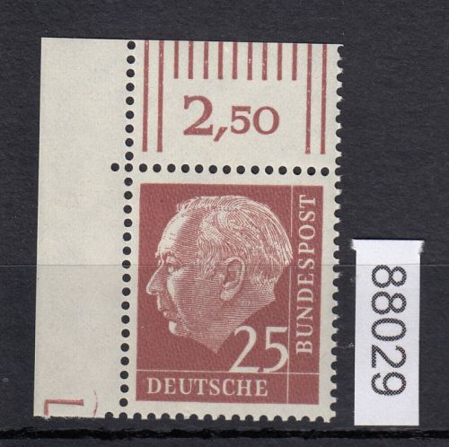 Bund 1954, Mich.-Nr.:  186 y ** Eckrand