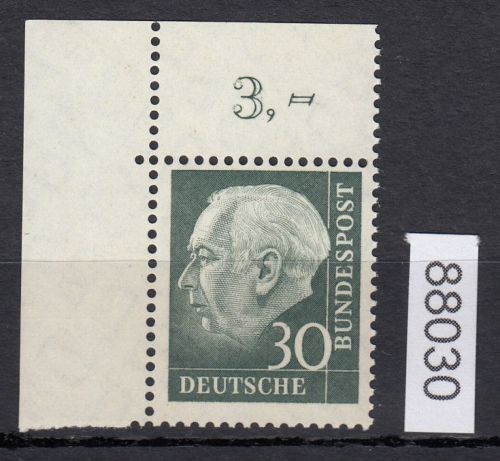 Bund 1957, Mich.-Nr.: 259 y ** Eckrand   geprüft