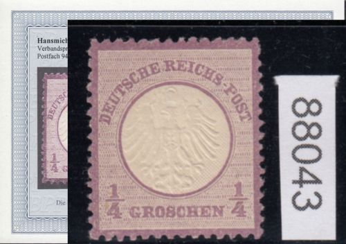 DR 1872, Mich.-Nr.:  1 * geprüft  Befund
